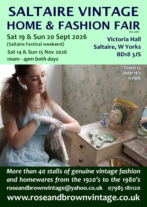 click here to view our Advance tickets for Saltaire Vintage Fair  section